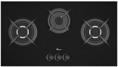 تصویر اجاق گاز 3 شعله شیشه ای بیمکث مدل 5083